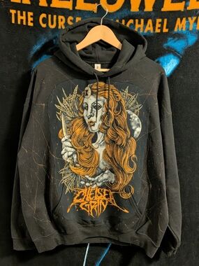 Custom Sewn "Chelsea Grin" Hoodie - Black Metal Hoodie Emo